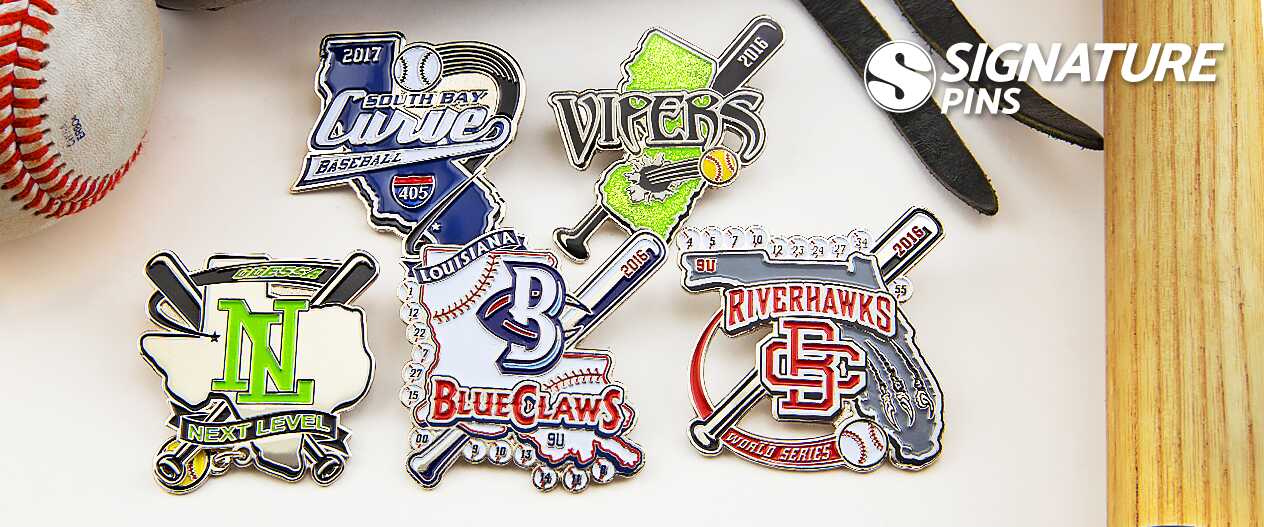 SignaturePins-Florida-Louisiana-California-Texas-NewJersey-Baseball-Trading-Pins-StateShape