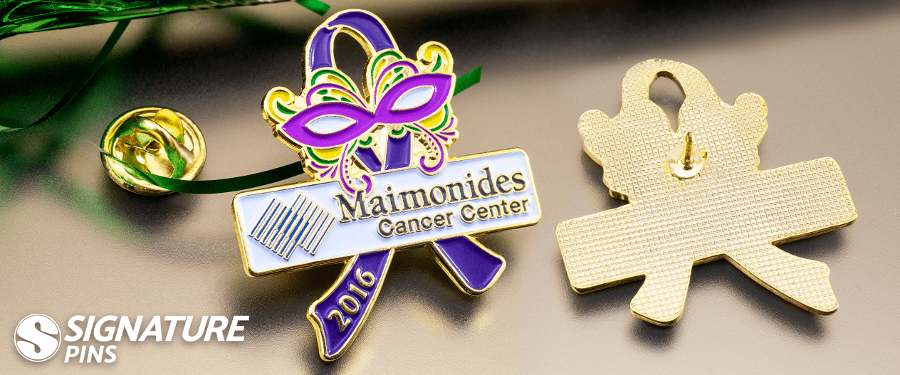 Maimonides Cancer Center’s Awareness Ribbon Pin by signature pins Maimonides Cancer Center’s Awareness Ribbon Pin by signature pins