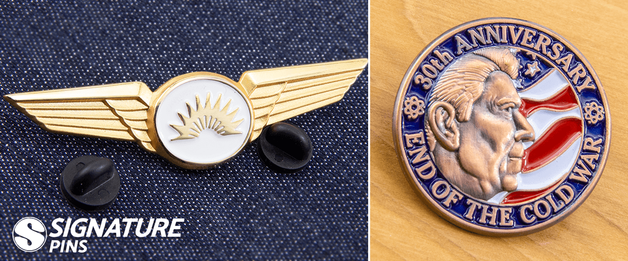 3D lapel pins by signature pins