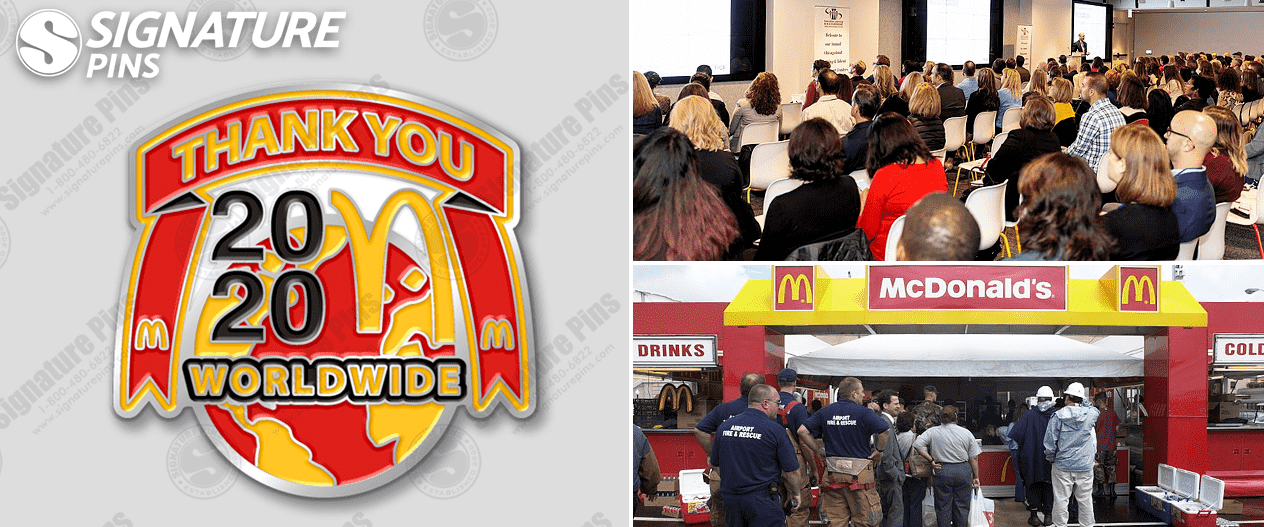 mcdonalds lapel pin by signature pins