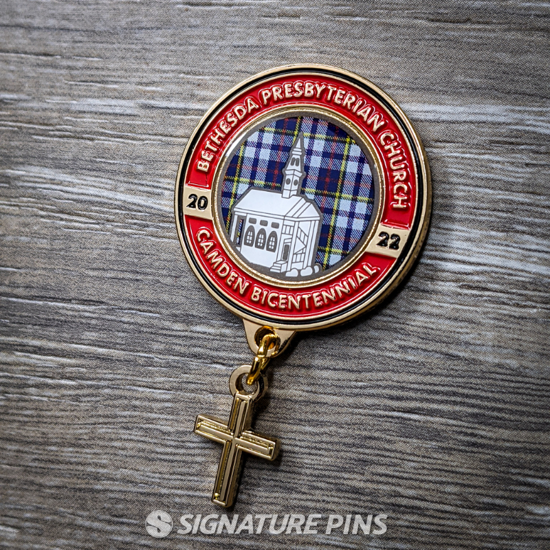 Bethesda Presbyterian Church pin by signature pins