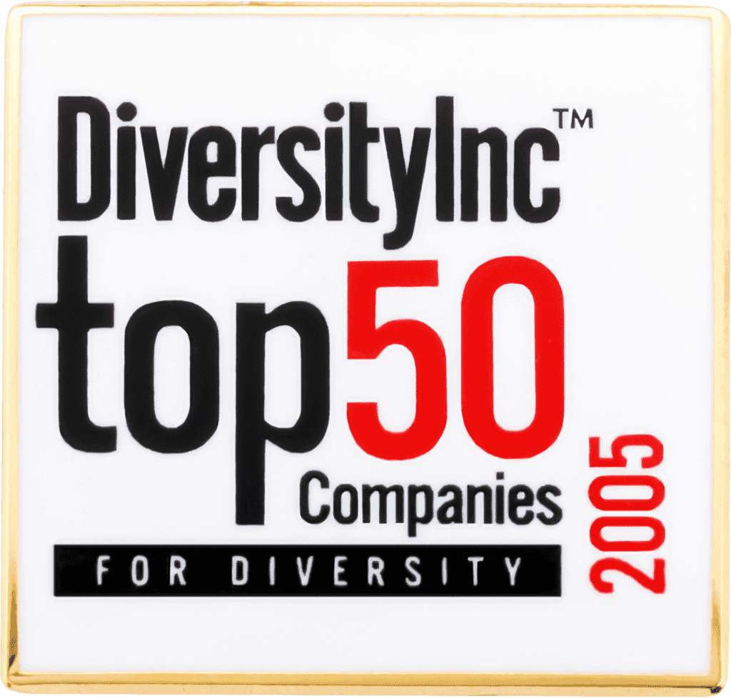Diversity Inc Top 50 pin with signautre pins