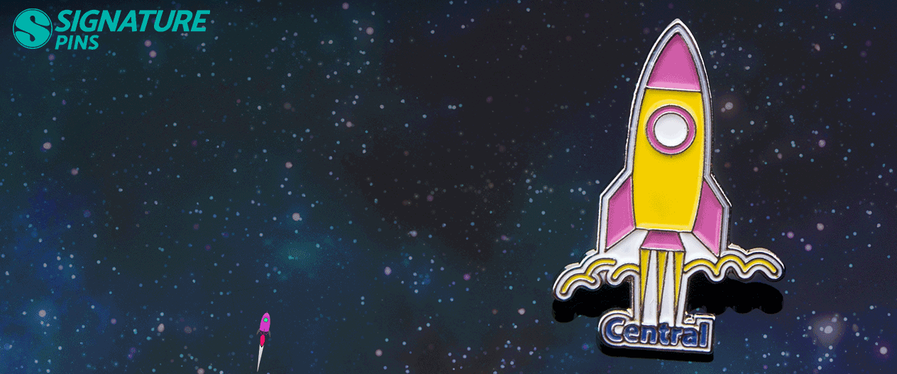 Signature Pins Space Themed Pins Rocketship pin
