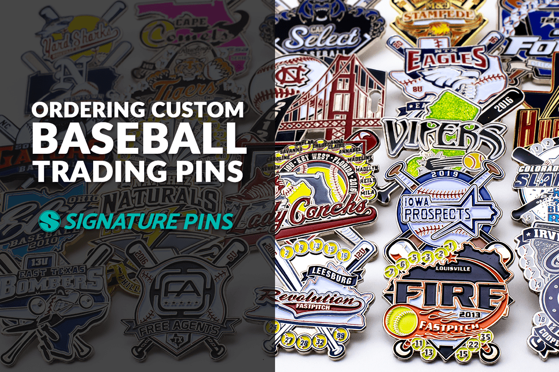 Ordering Baseball Trading Pins by Signature Pins