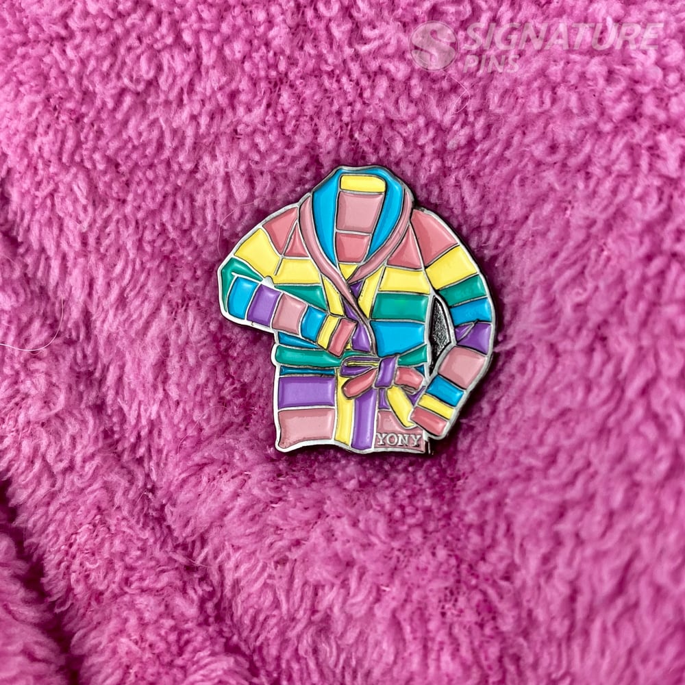 Robe soft enamel pins