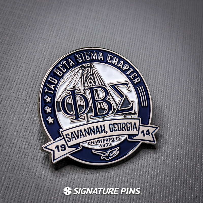 Tau Beta Sigma Chapter pin by signature pins