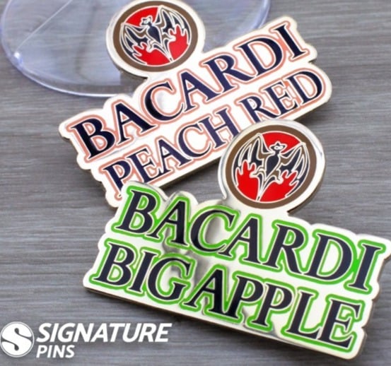 Bacardi Red pins