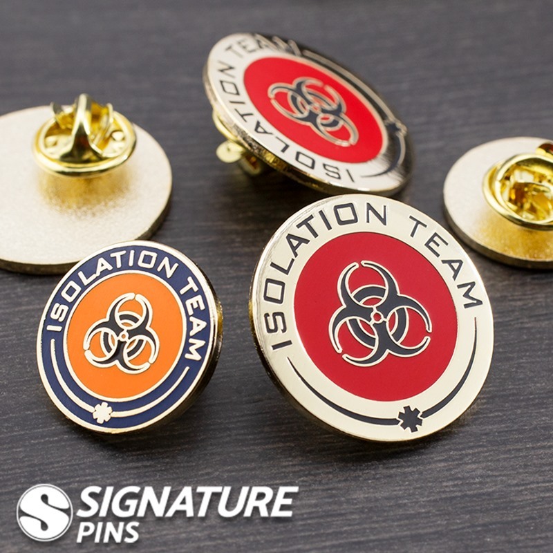 Isolation team cloisonne pin