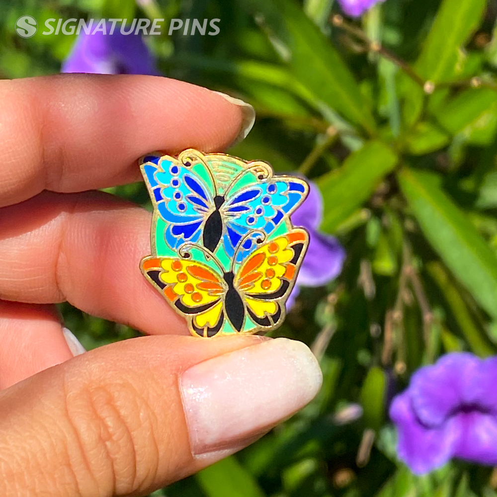butterfly pins by signature pins