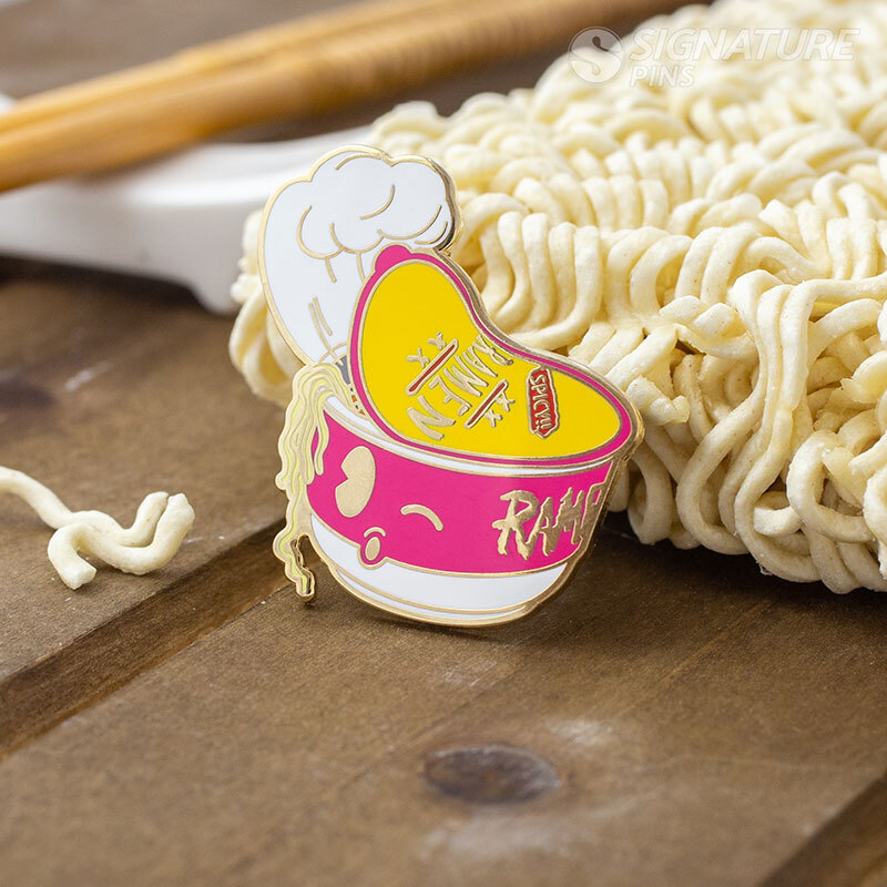 ramen hat pin by signature pin