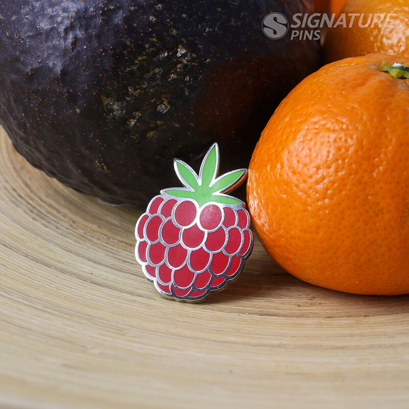 raspberry pin by signature pins