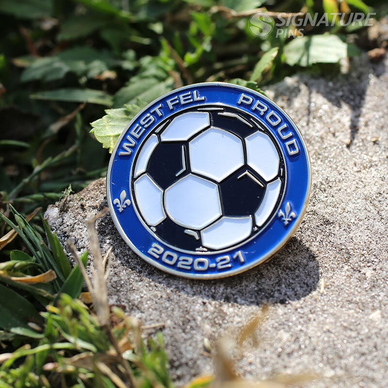 wesfel proud soccer pin by signature pins